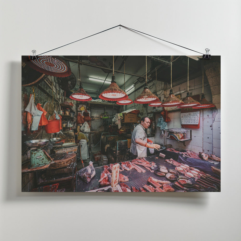 Fishmonger of HK Poster och Canvastavla