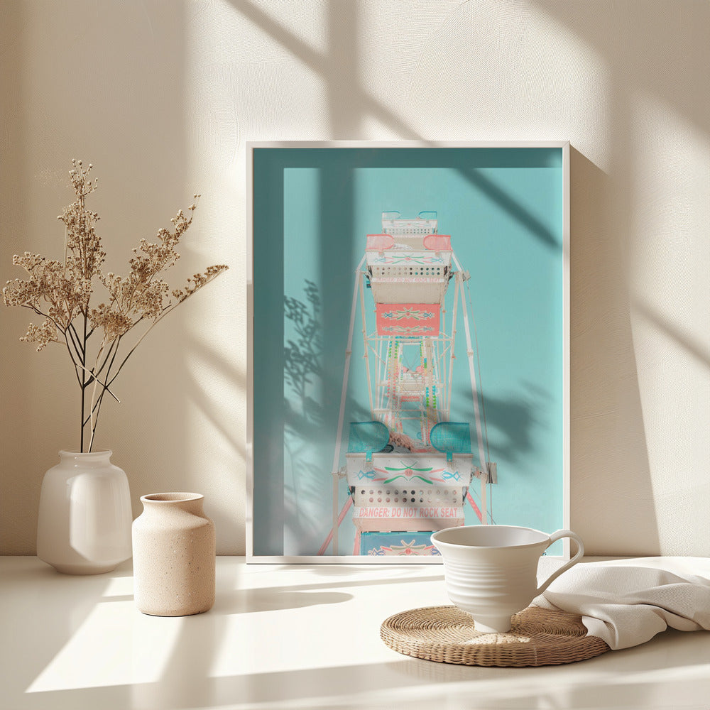 Ferris Wheel Nostalgia Poster och Canvastavla