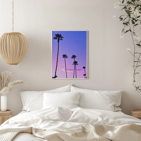 Palm Tree Sunset Poster och Canvastavla