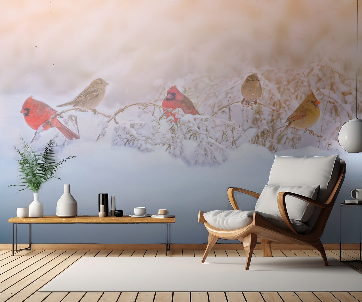 Snowy Morning Party Poster och Canvastavla