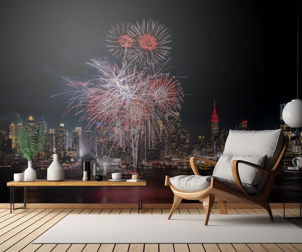 Festive New York City Poster och Canvastavla