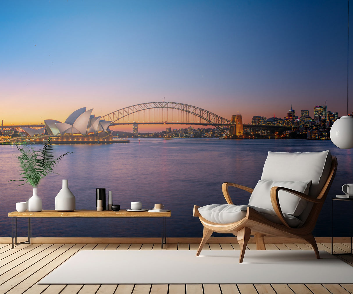 Sydney from Mrs Macquarie's Chair Poster och Canvastavla
