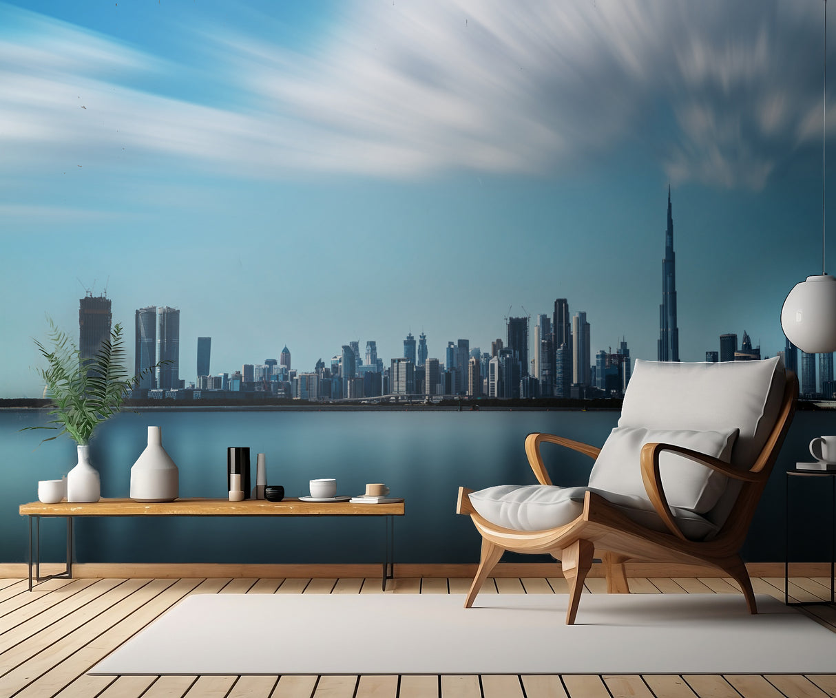 Blue Dubai Poster och Canvastavla