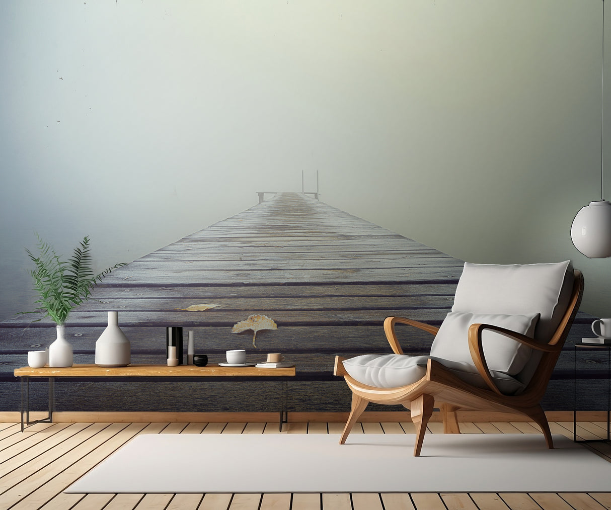 Cold and Misty Morning Poster och Canvastavla