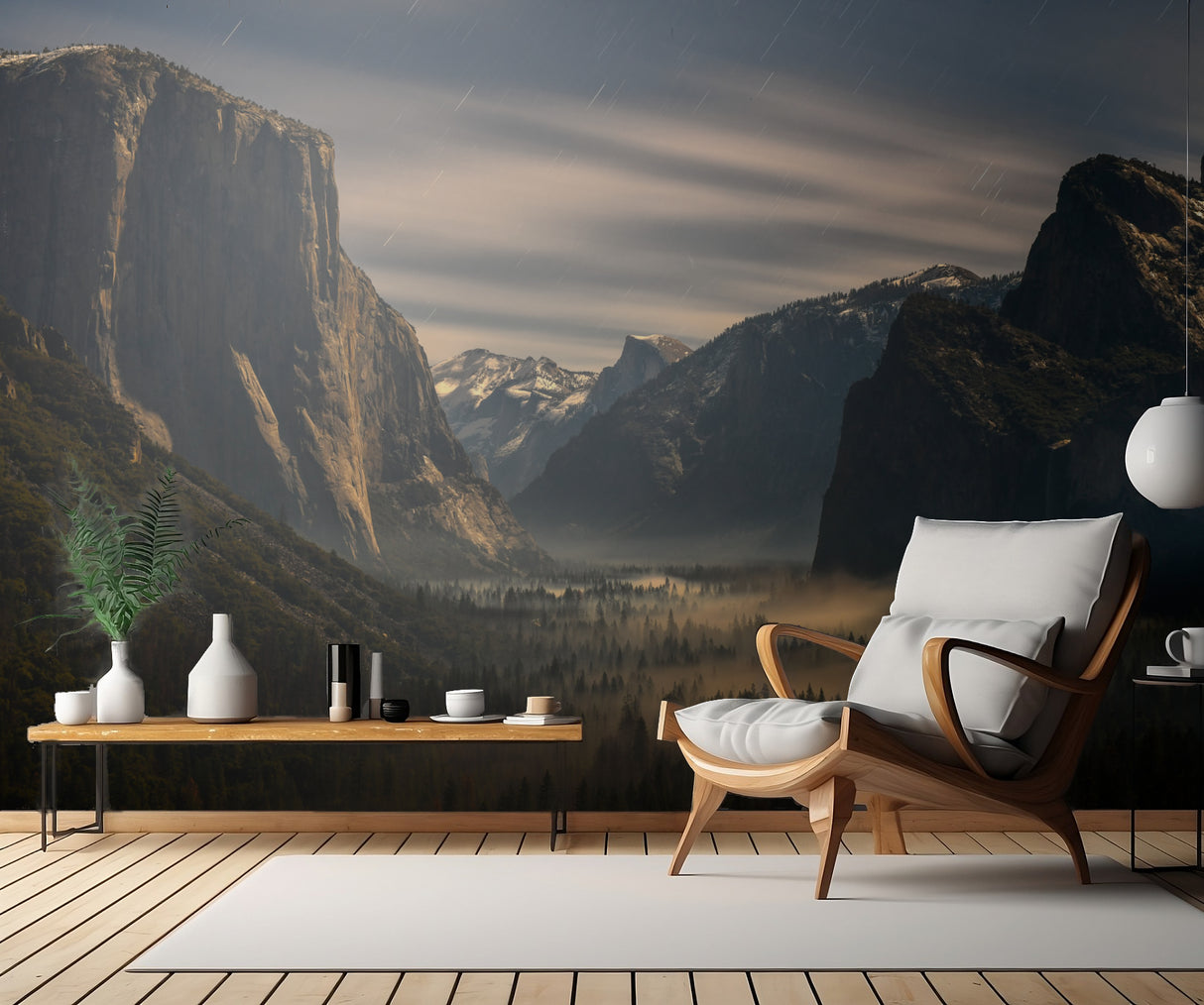 Tunnel View at Night Poster och Canvastavla
