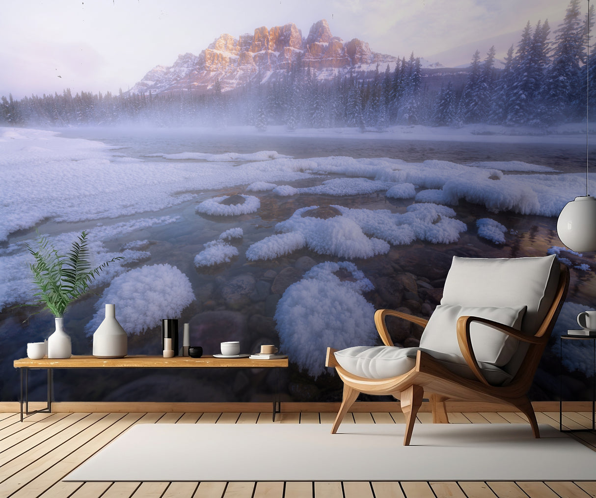 Rocky Mountain‘s Winter Charm Poster och Canvastavla