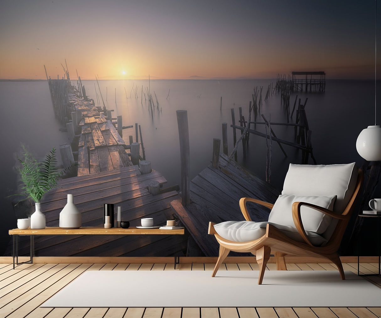The old dock Poster och Canvastavla