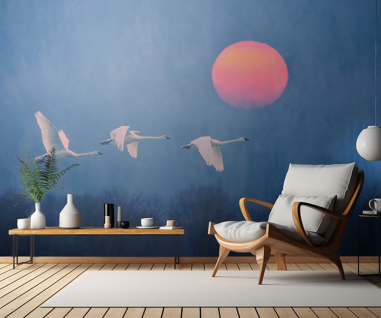 Foggy Sunrise Poster och Canvastavla