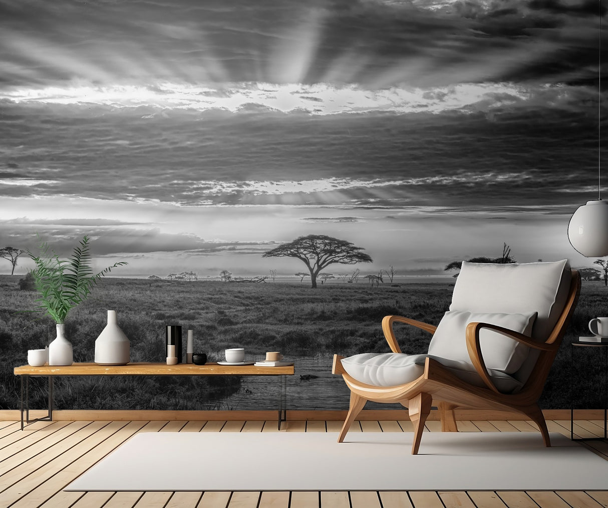 Monochrome sunrise Poster och Canvastavla