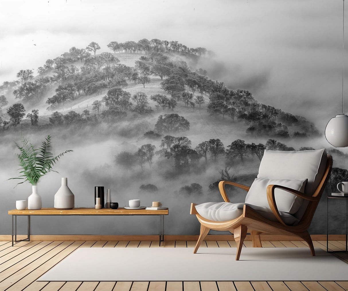 A Foggy Morning Poster och Canvastavla