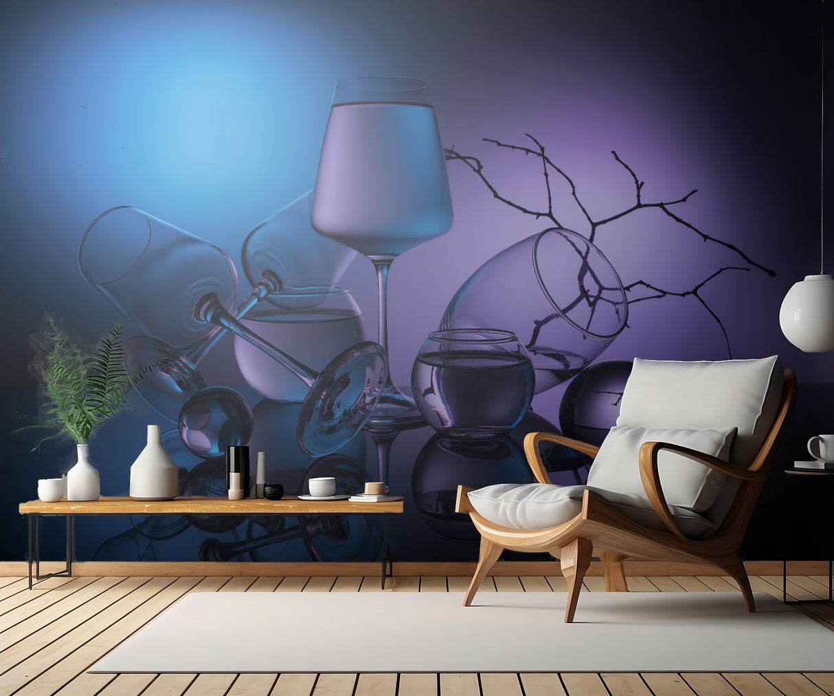 From the series "Experiments with glass" Poster och Canvastavla