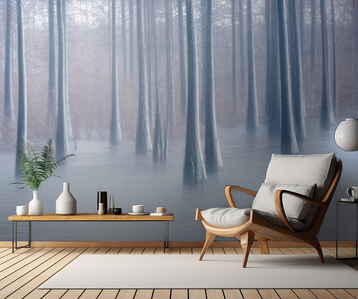 Woods in winter Poster och Canvastavla