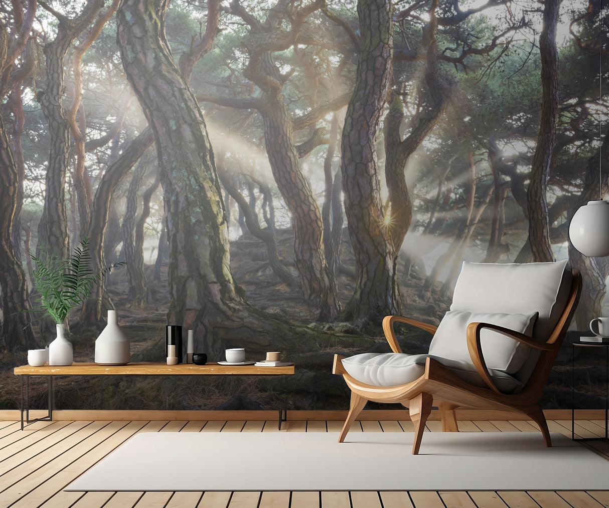 Sacred Pine Trees Poster och Canvastavla