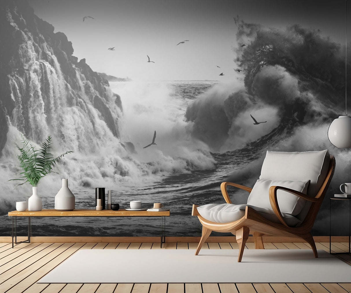 BIRDS IN THE STORM (Part 10) Poster och Canvastavla