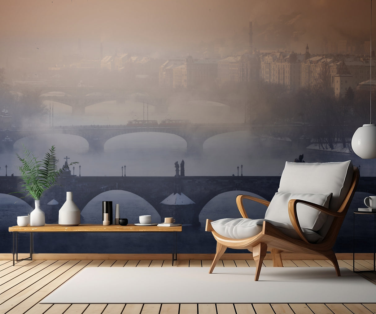 Prague - Winter Mood Poster och Canvastavla