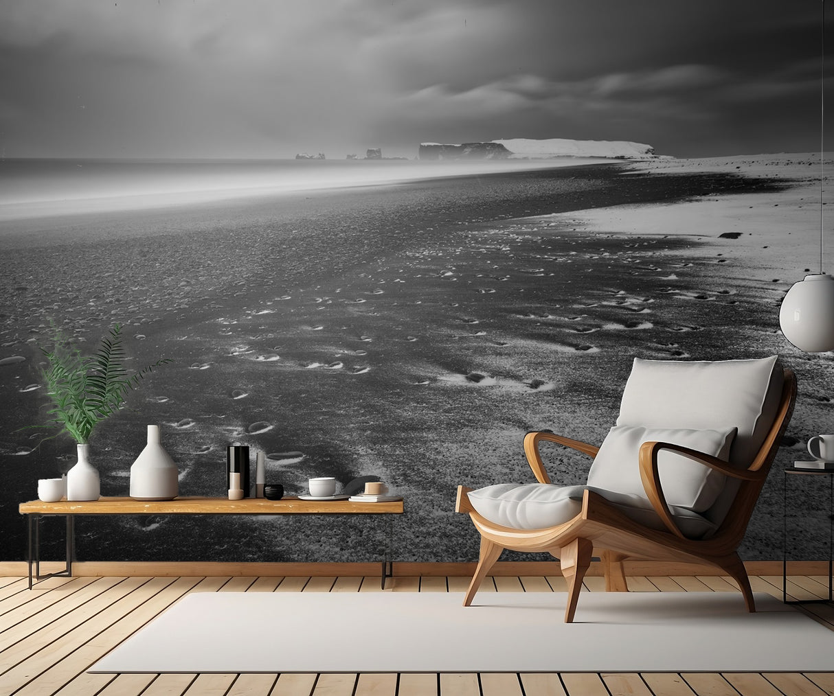 Wintry Reynisfjara Poster och Canvastavla