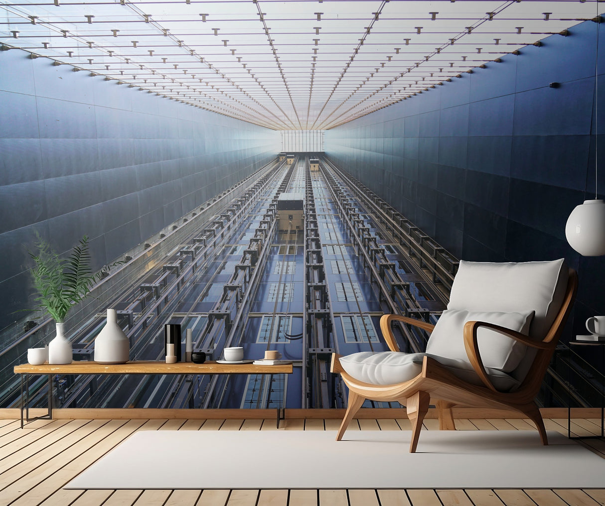 skyscraper elevators Poster och Canvastavla