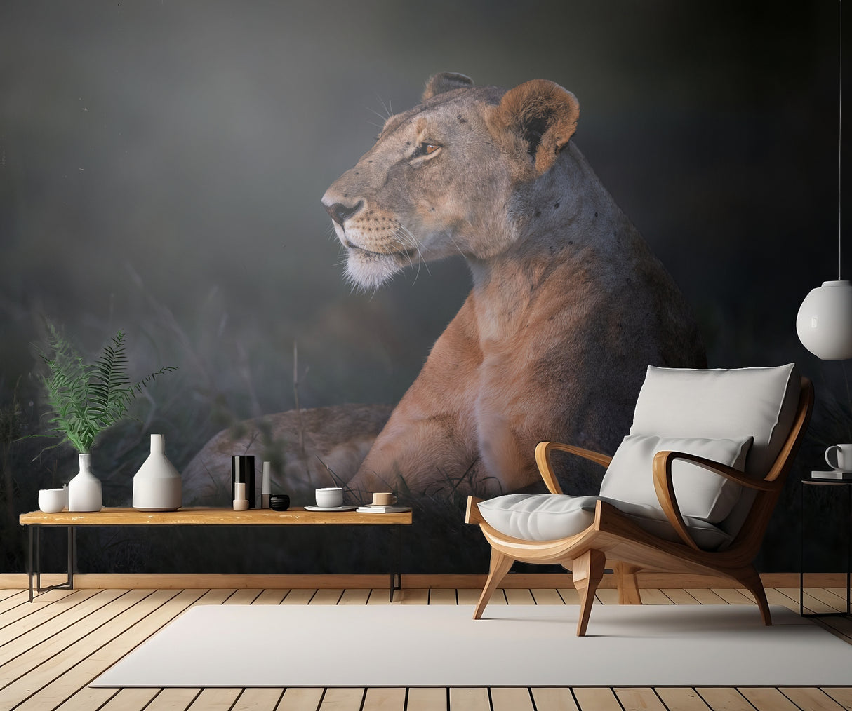 Lone lioness Poster och Canvastavla