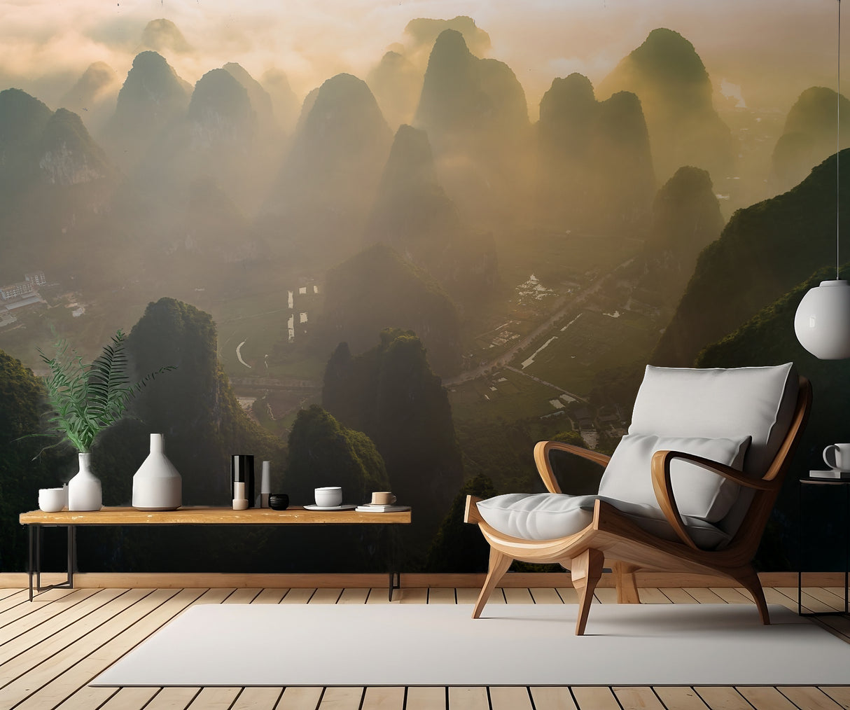 Guilin Sunrise Poster och Canvastavla