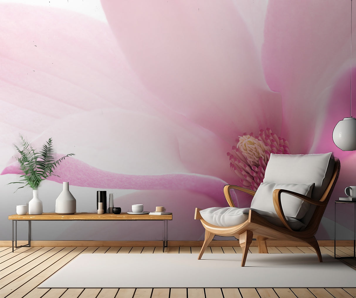 Pink Magnolia Poster och Canvastavla