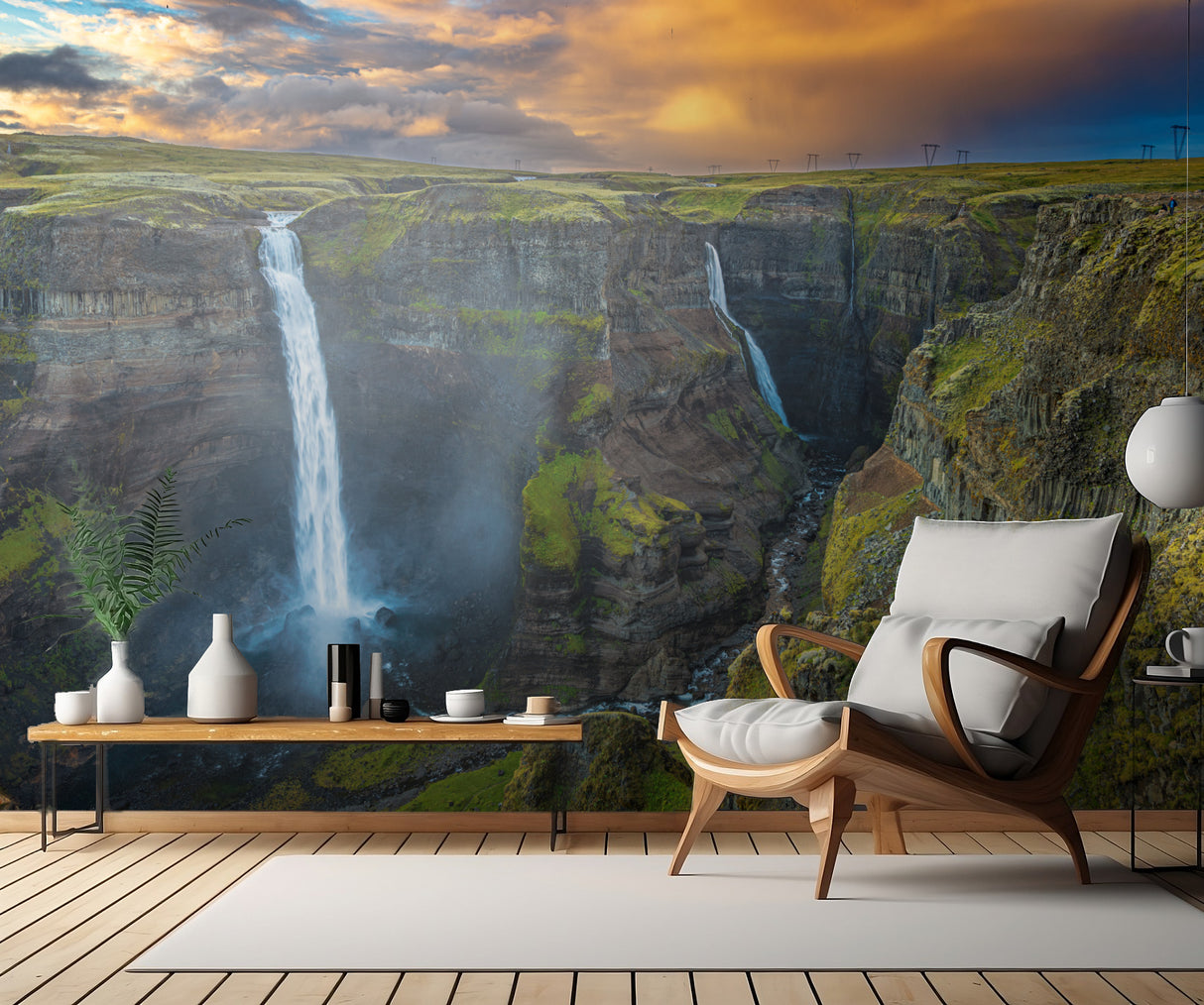 Haifoss and Granni Poster och Canvastavla
