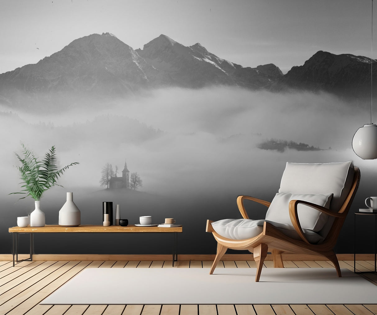 Floating in the mountains Poster och Canvastavla
