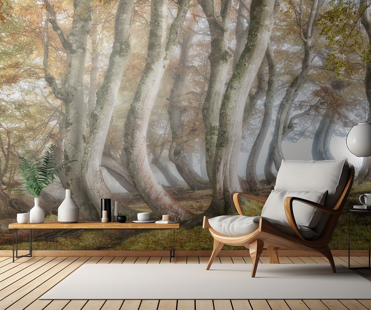 Bleeding beech trunks Poster och Canvastavla
