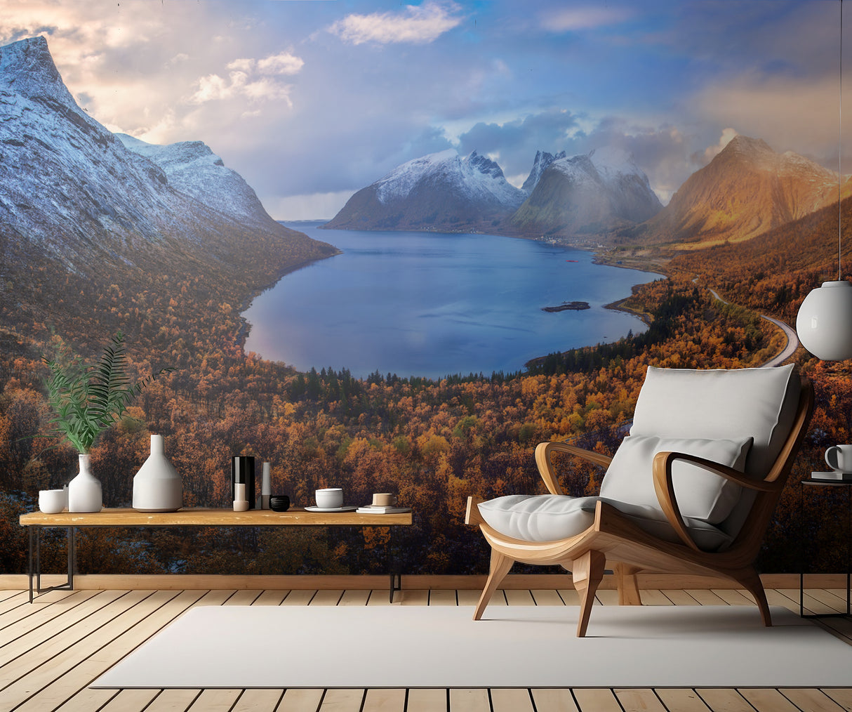 Autumn in Senja Poster och Canvastavla