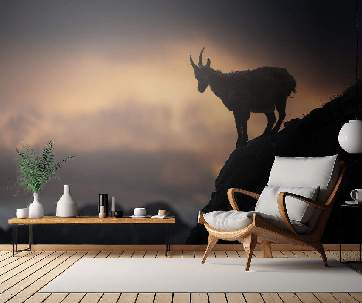 Alpine ibex Poster och Canvastavla