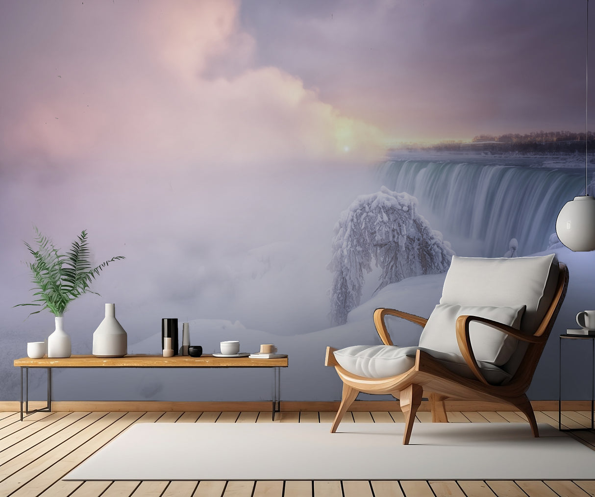 Sunrise at Niagara Falls Poster och Canvastavla