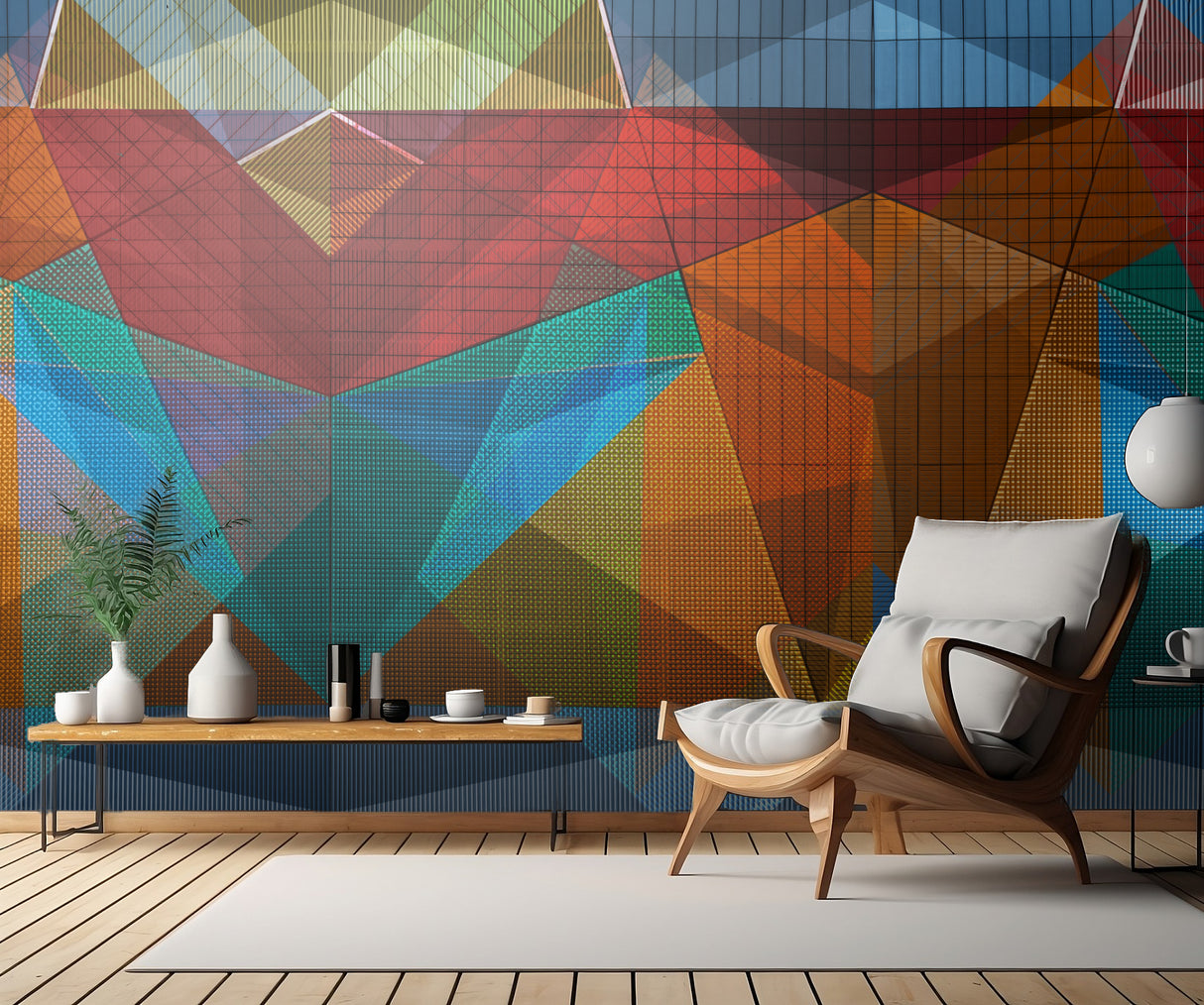Abstract mural Poster och Canvastavla