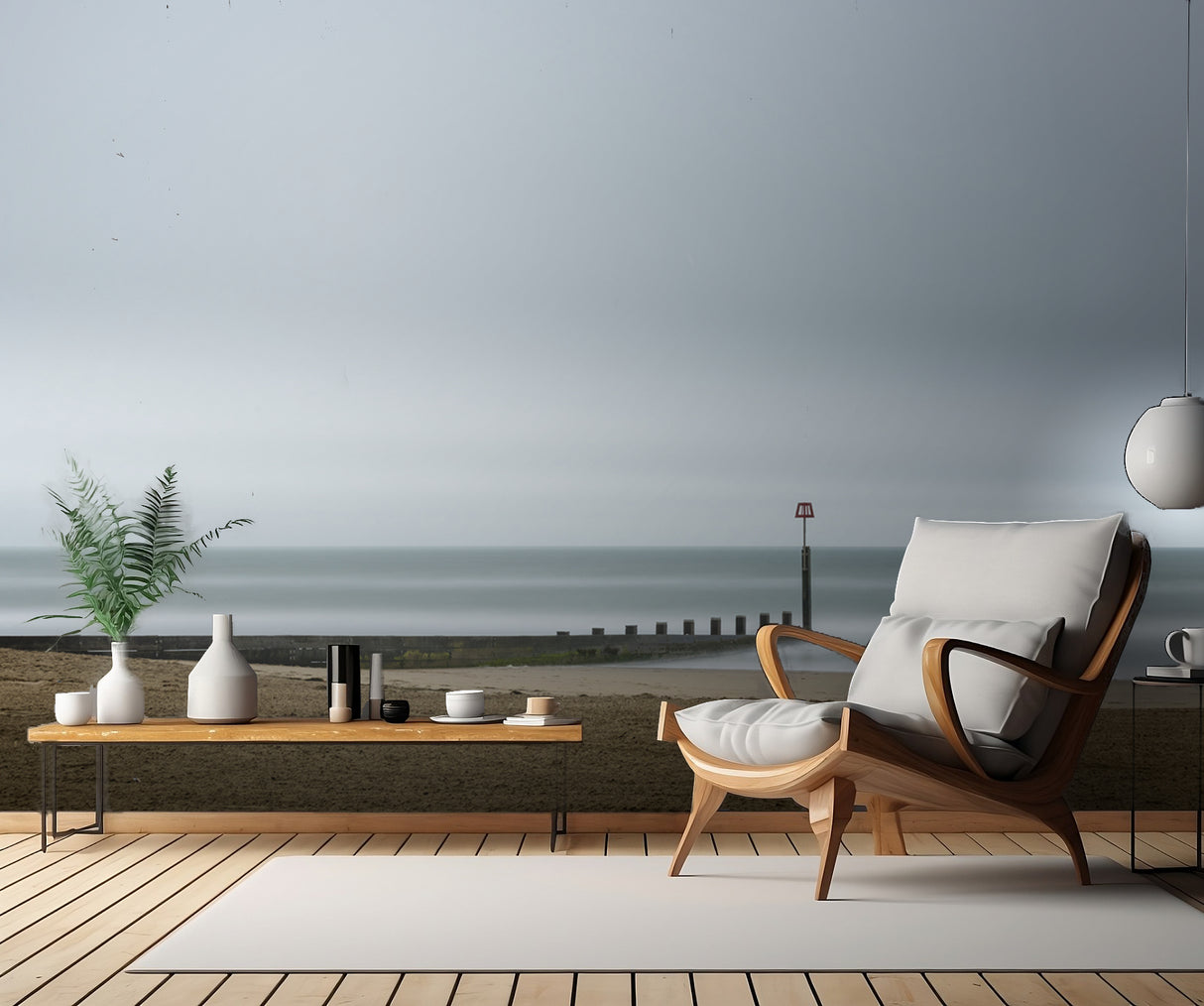 Bournemouth Beach Poster och Canvastavla