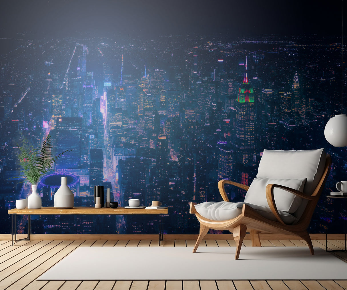 NYC Neon Noir Poster och Canvastavla