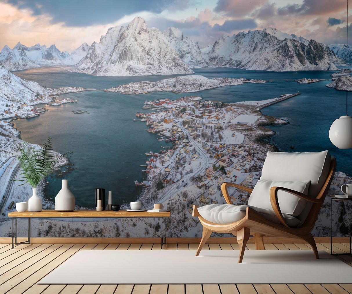 Aerial Reine Poster och Canvastavla