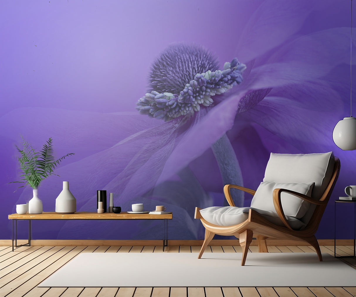 Purple Anemone Poster och Canvastavla