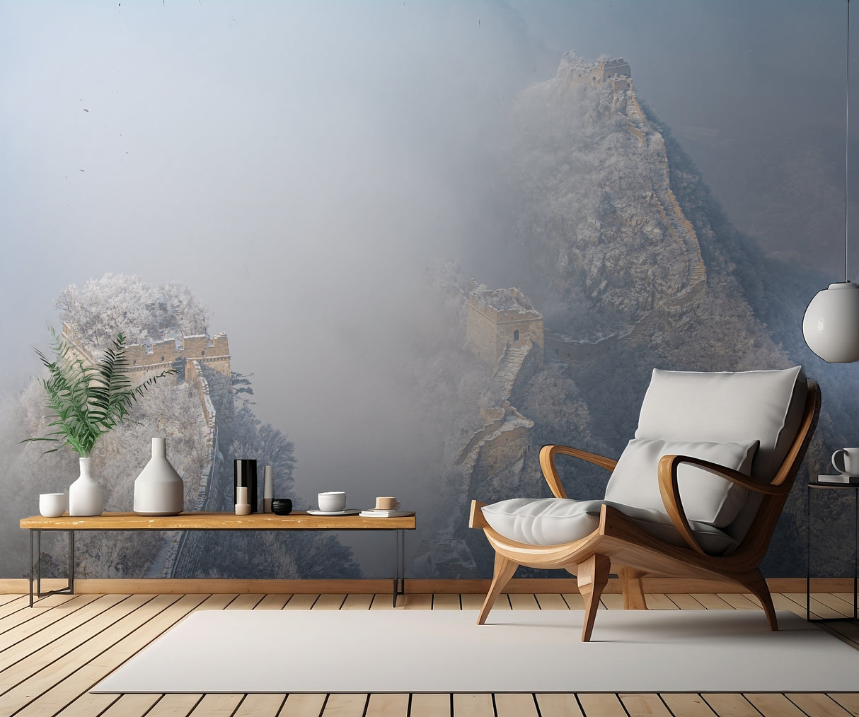 The Great Wall snowstorm Poster och Canvastavla