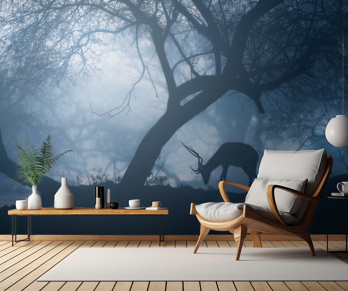 Misty Winter Morning Poster och Canvastavla