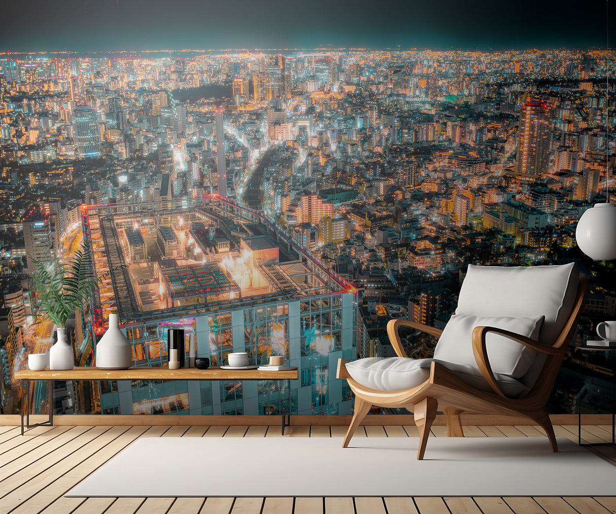 Tokyo Luxury Night View Poster och Canvastavla