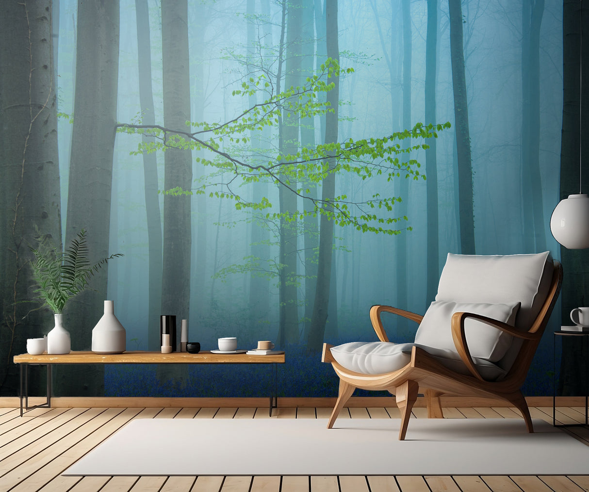 Blue forest.... Poster och Canvastavla