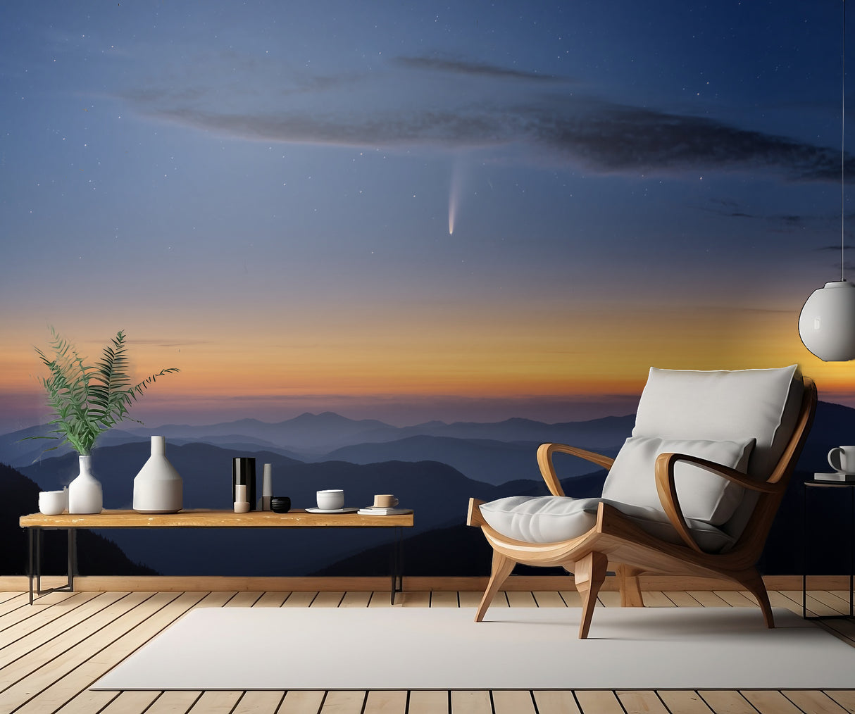 Comet NEOWISE Poster och Canvastavla
