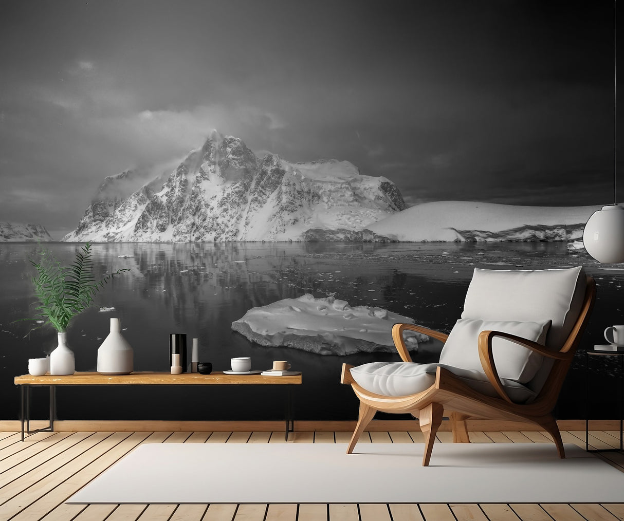 The Iceberg and Floe in Antarctica Poster och Canvastavla