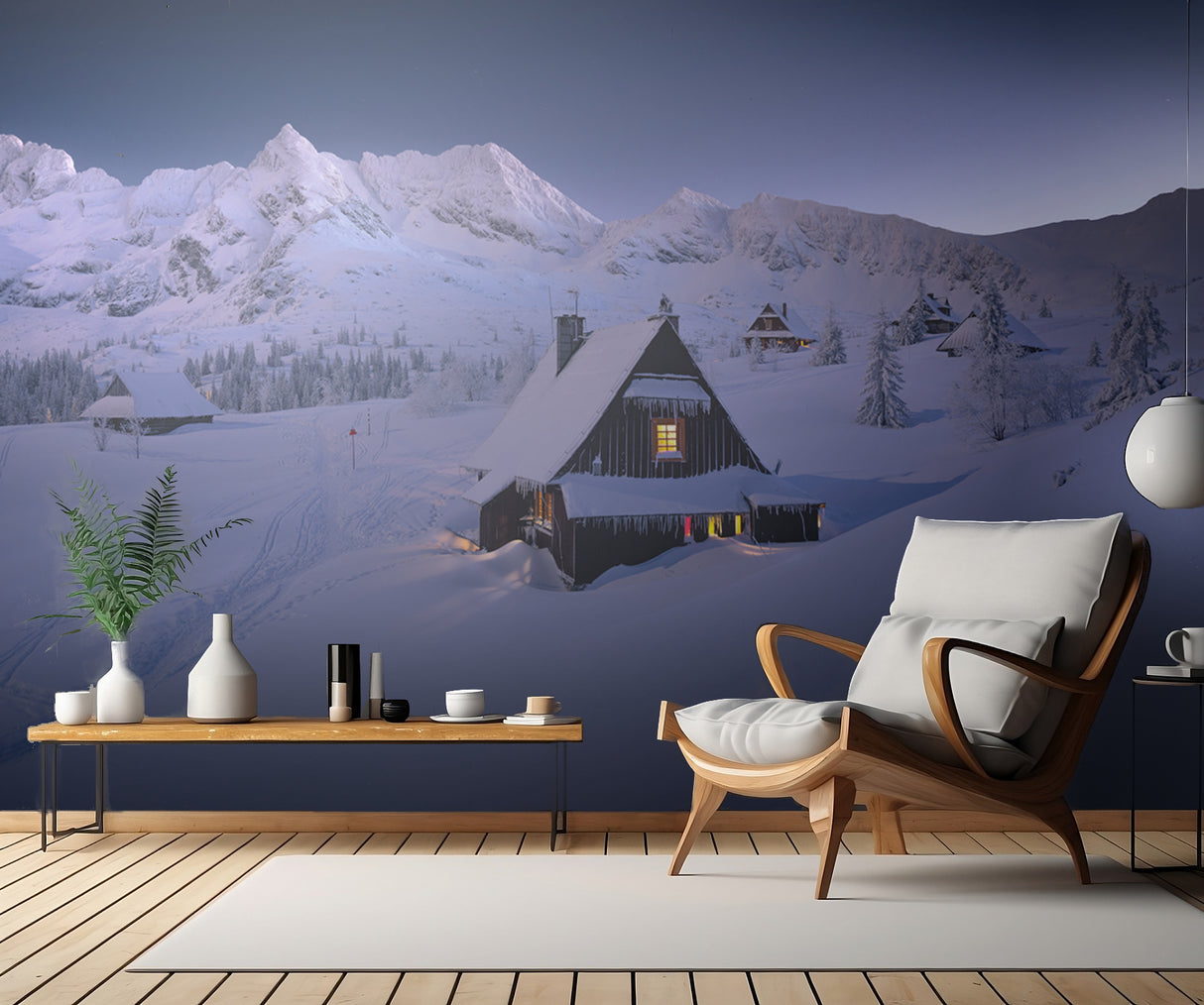 Winter Hut Poster och Canvastavla