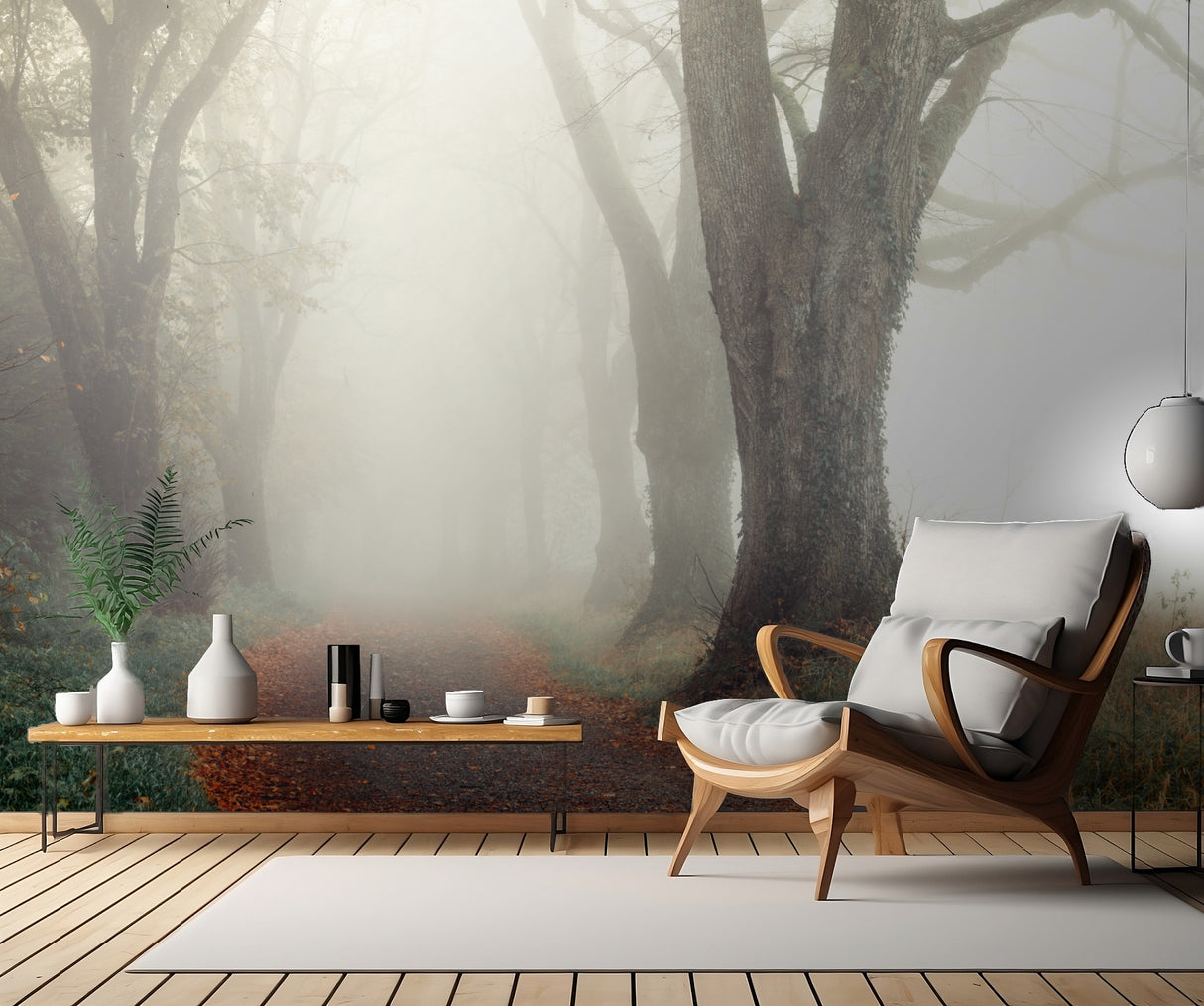 Misty Alley Poster och Canvastavla
