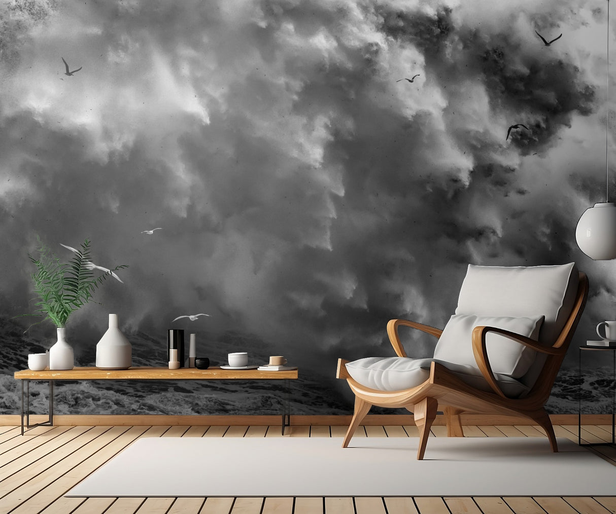 BIRDS IN THE STORM (Part 2) Poster och Canvastavla