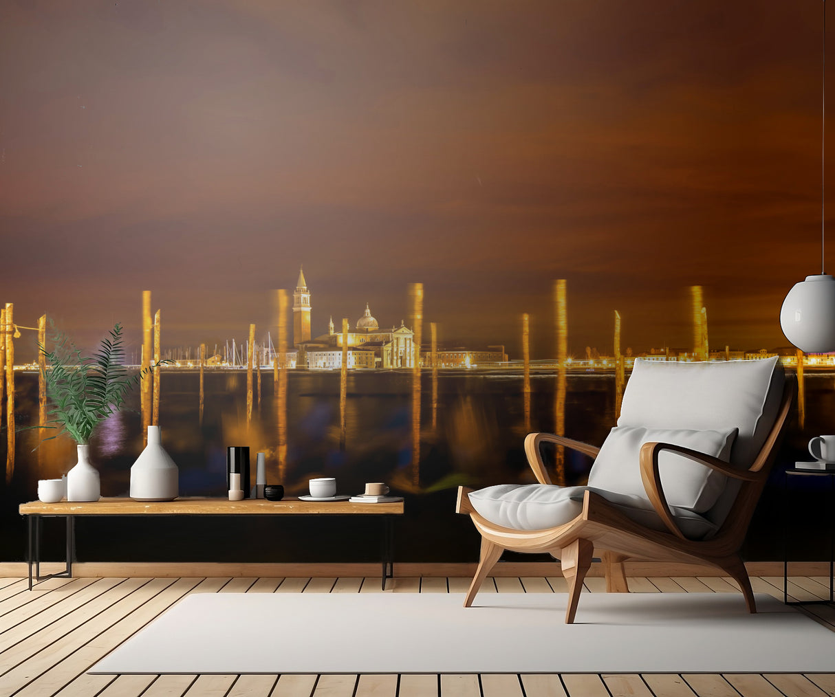 Gondolas Away, Venice Poster och Canvastavla