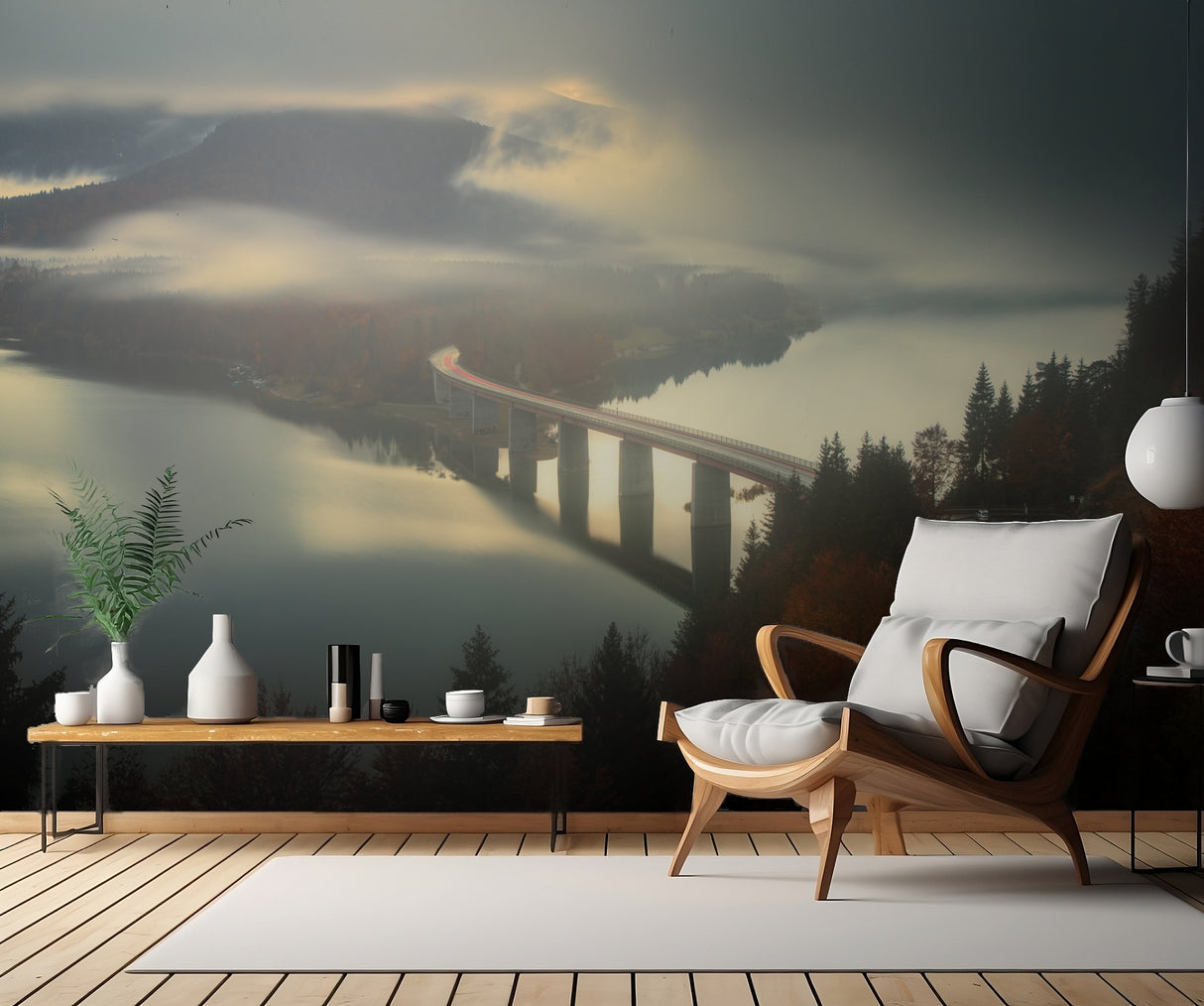 Bridge to the fog Poster och Canvastavla