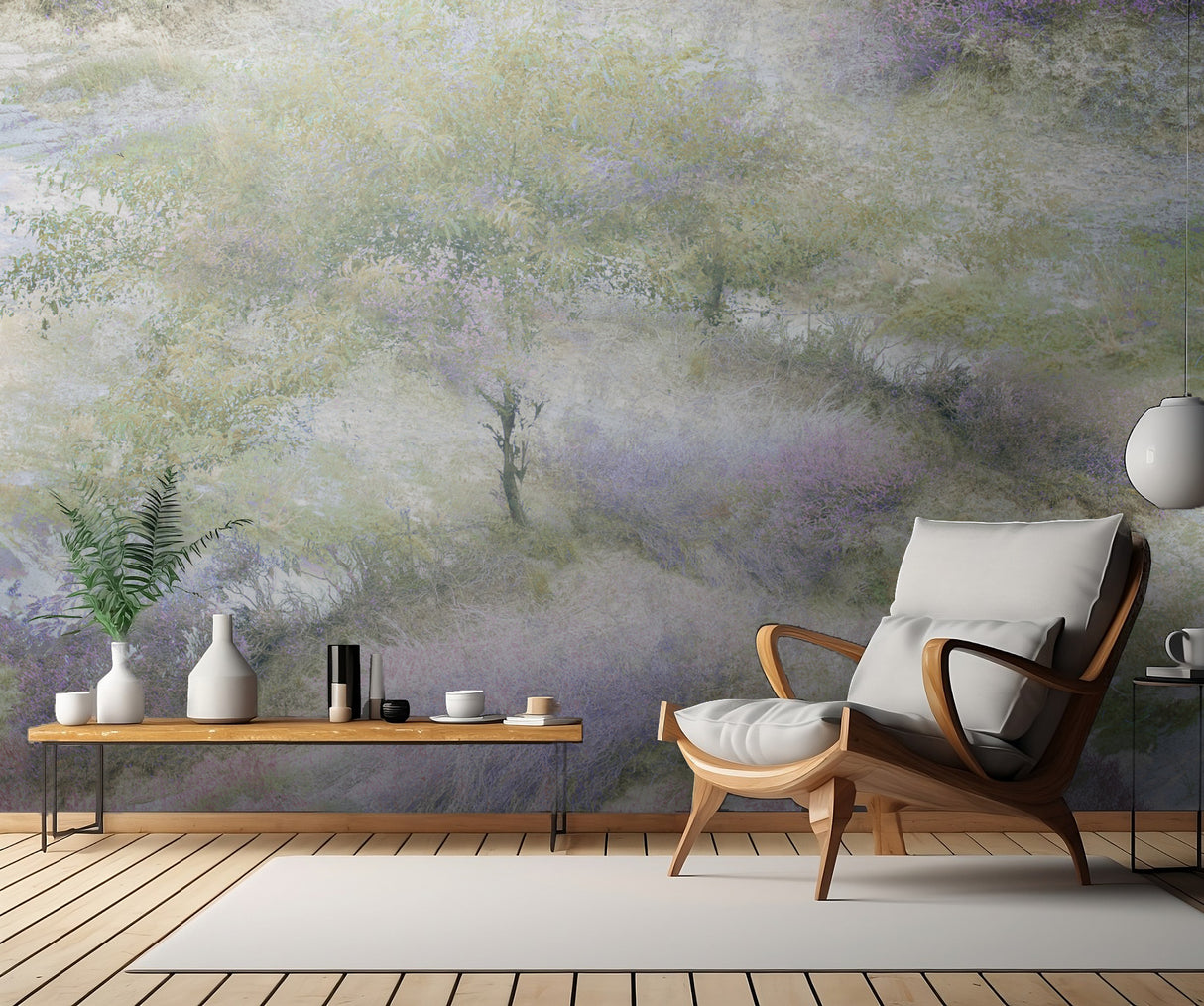 Flowering heather Poster och Canvastavla
