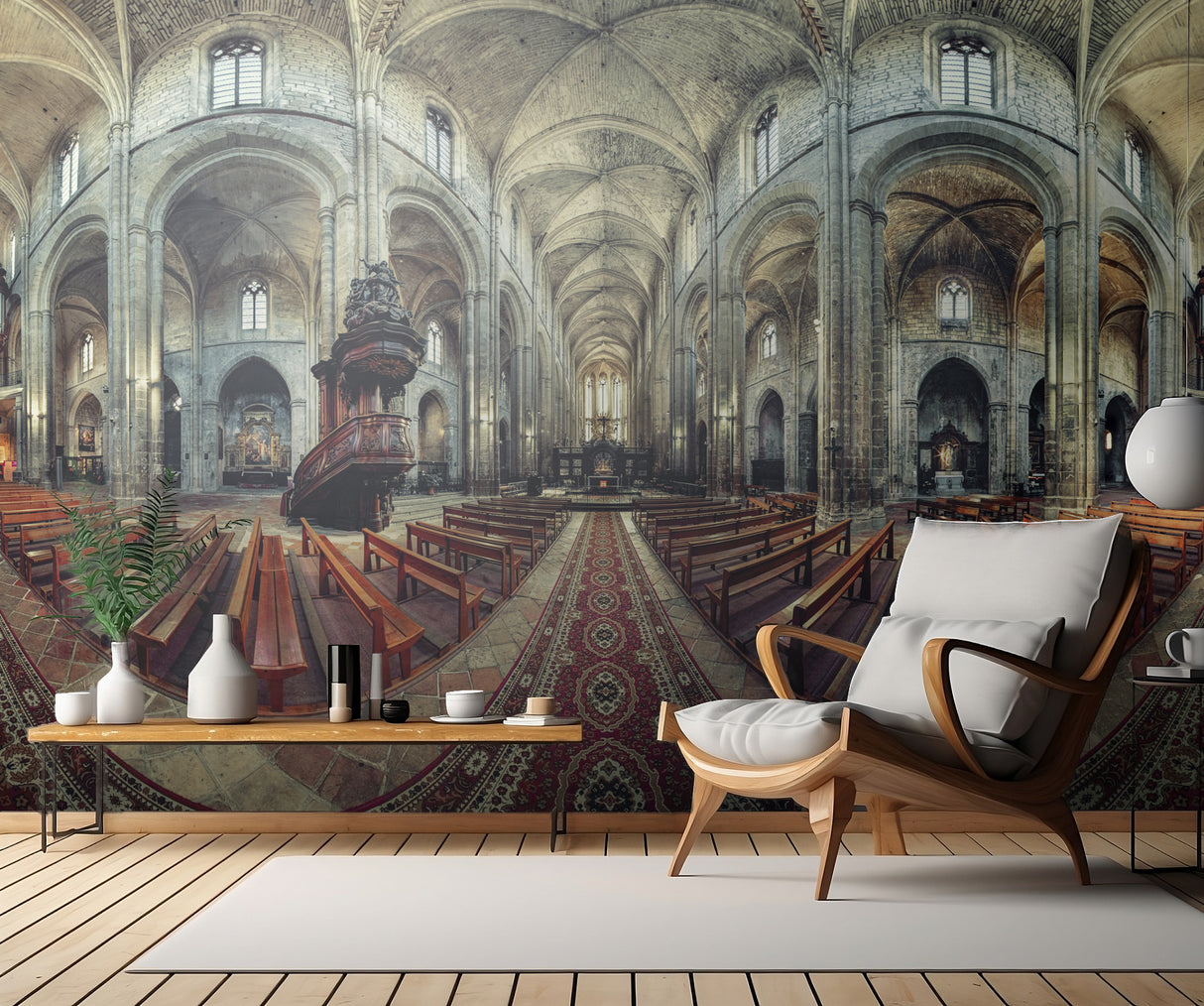 Basilique Sainte-Marie-Madeleine Poster och Canvastavla