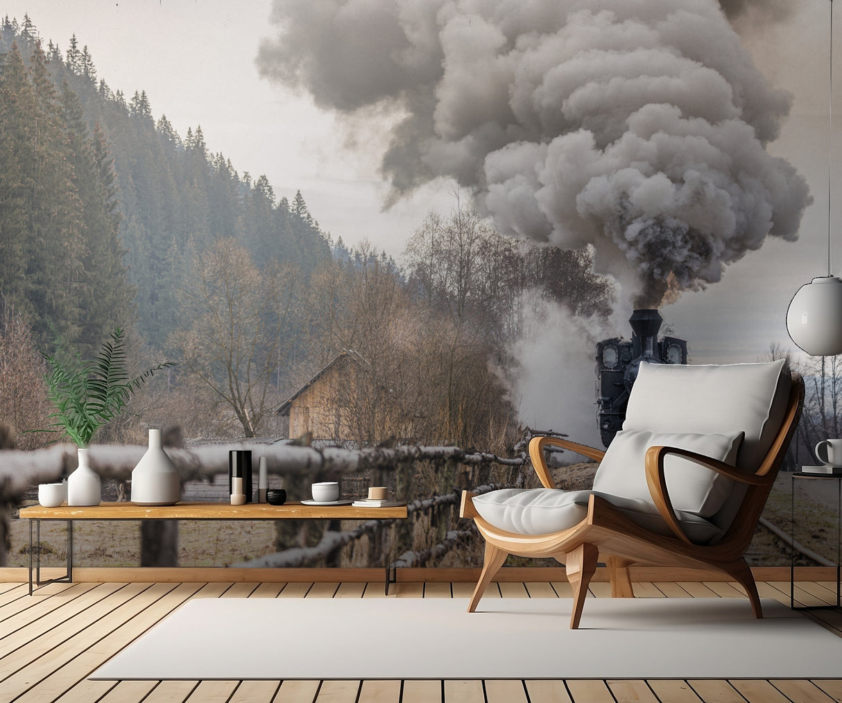 The steam train Poster och Canvastavla