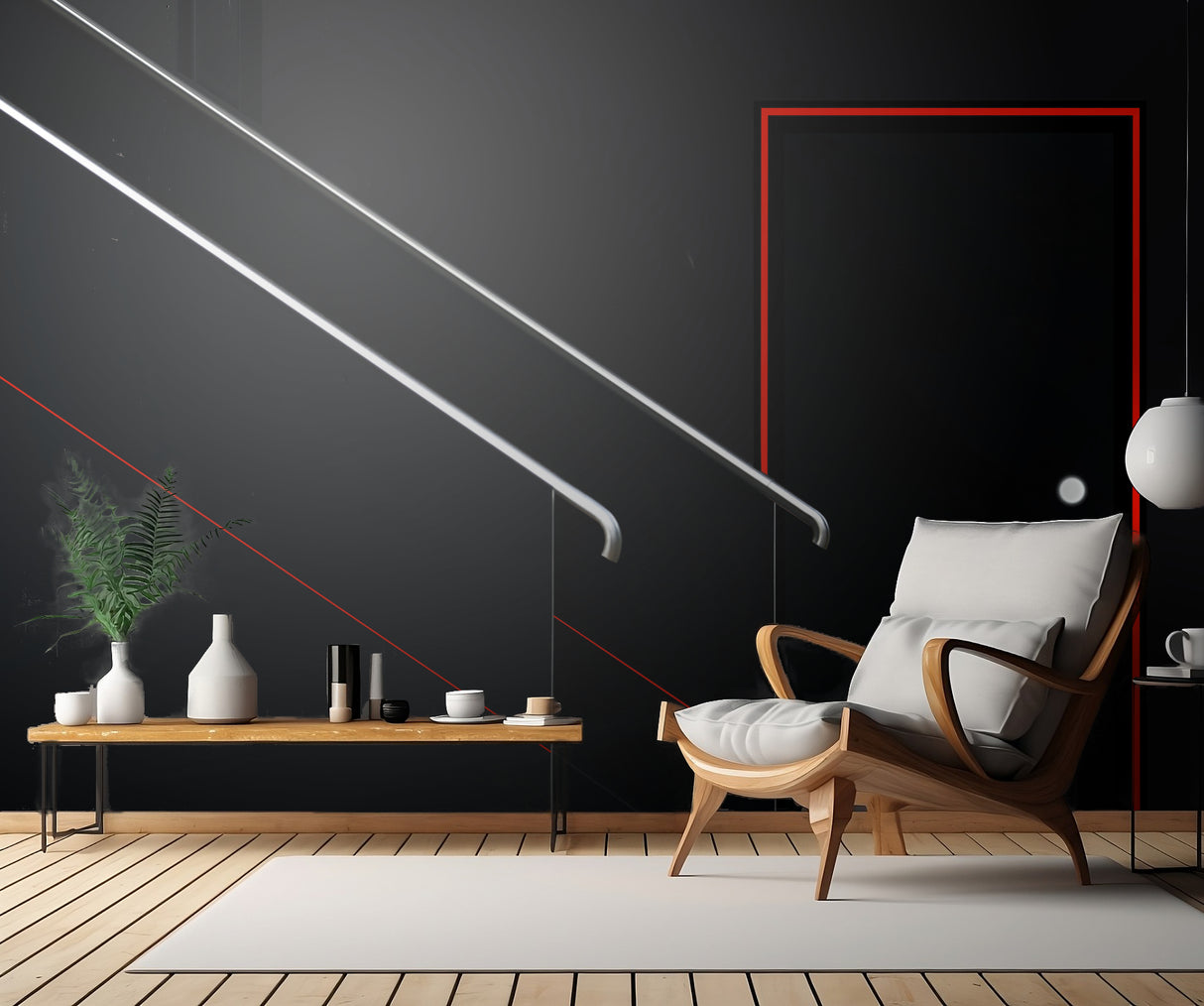 Rails and Stripes Poster och Canvastavla